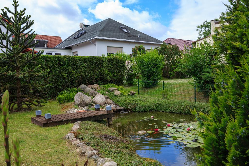 Hotel-Pension Am Rosarium Зангерхаузен Экстерьер фото