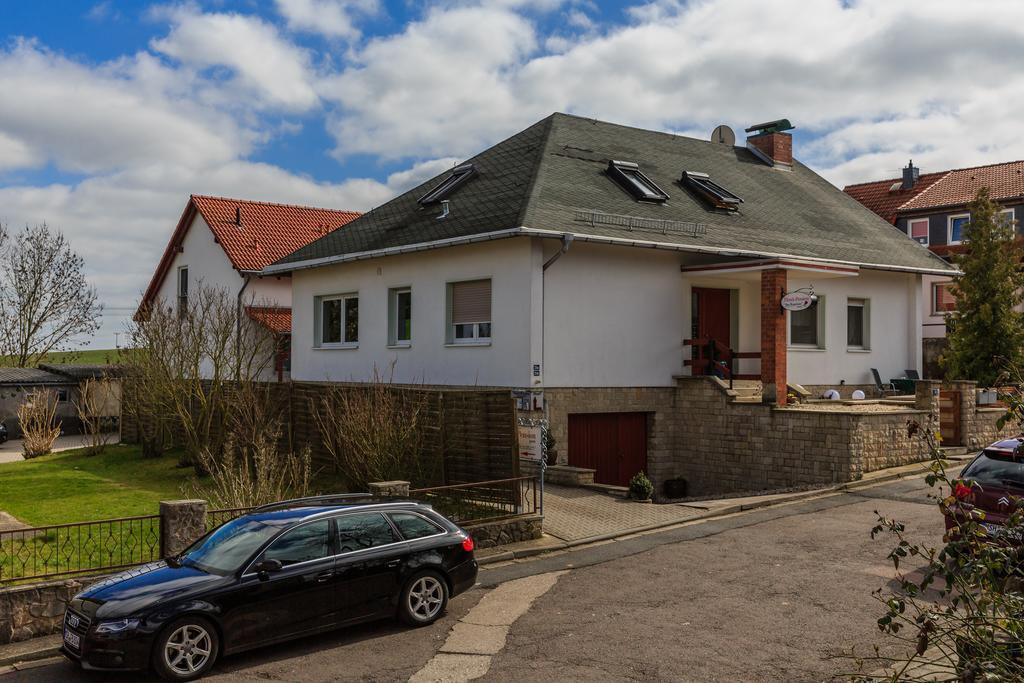 Hotel-Pension Am Rosarium Зангерхаузен Экстерьер фото